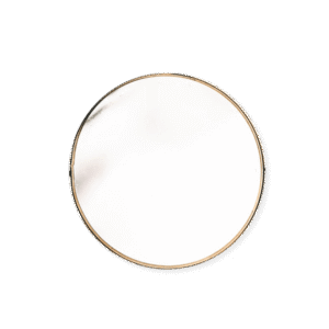 Bathroom Golden Ring Mirror